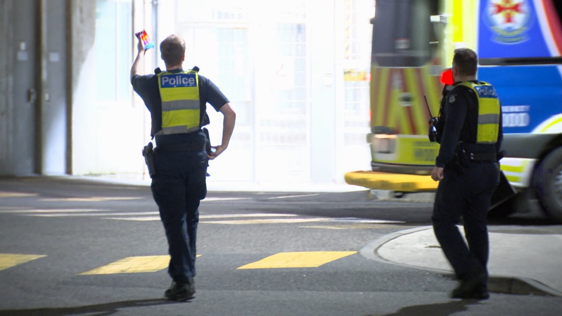 Two police officers.
