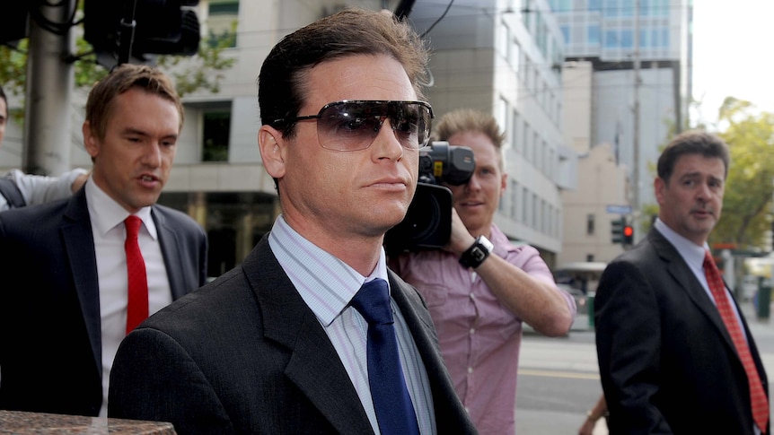 Danny Nikolic leaves the Melbourne Magistrates court