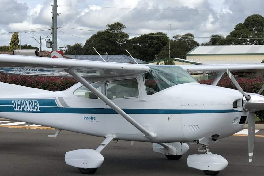 The plane that crashed off Moreton Island.