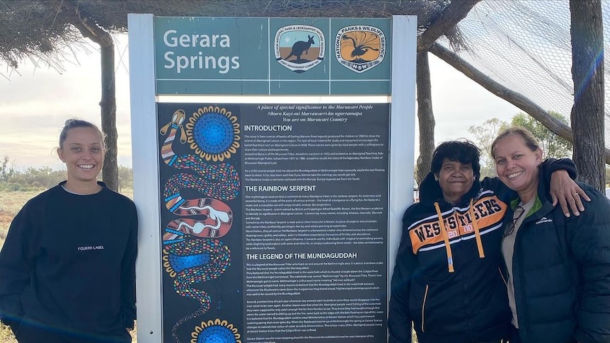 Ash Gardner, Mum and Aunty go back to country