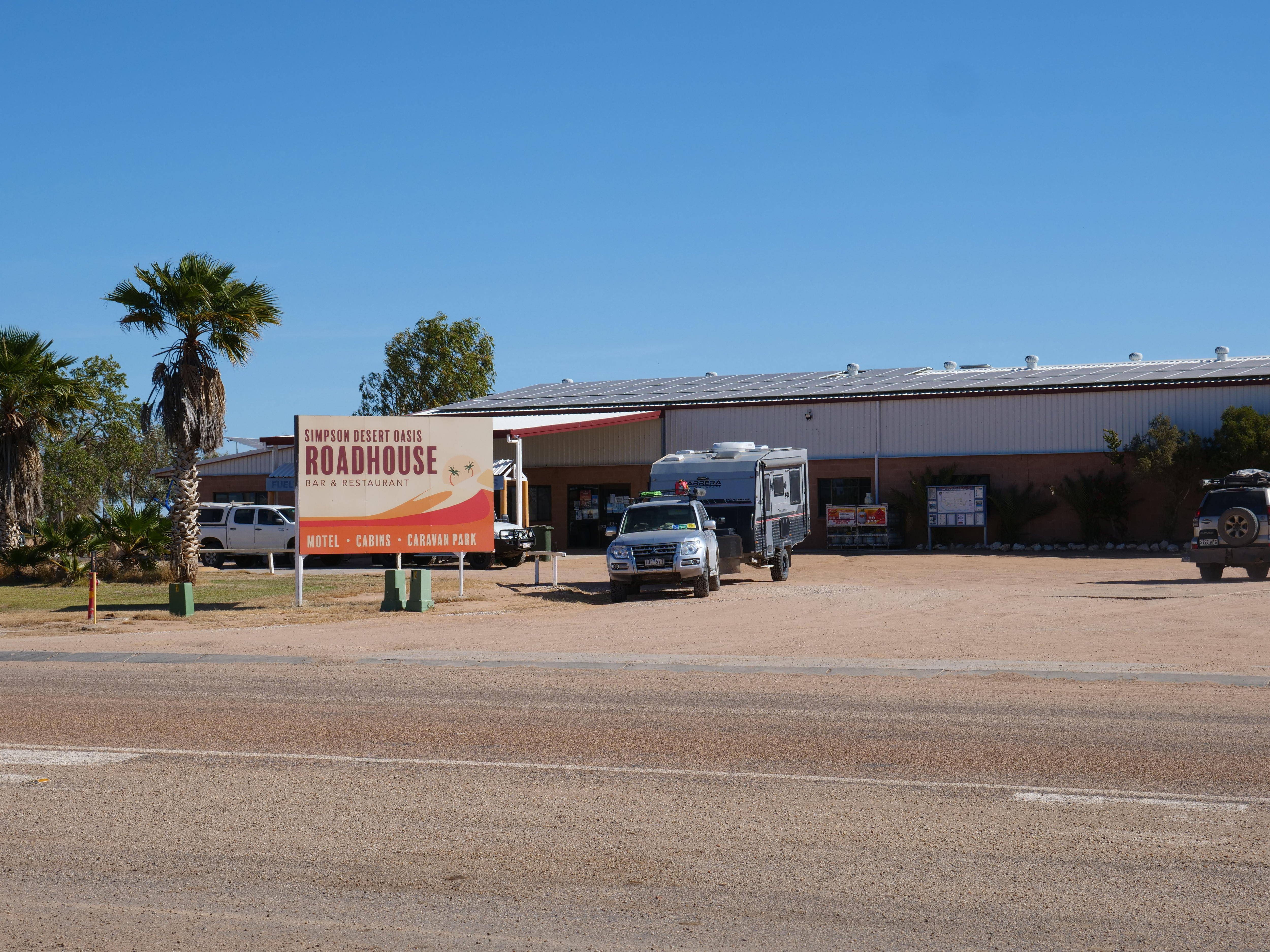 Simpson Desert Oasis from across the road.