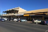 Looking at the main street of Bourke in norht west New South Wales.