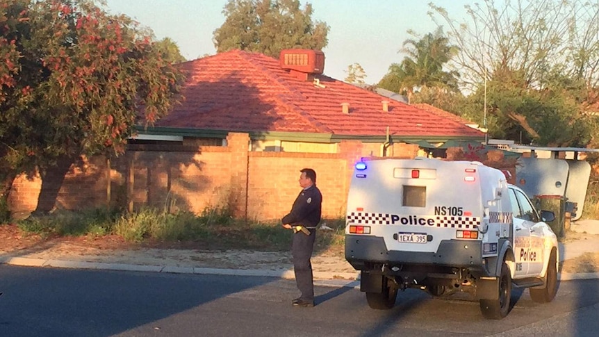 House on Linto Way, Alexander  Heights, where a man in his 20s was fatally stabbed.