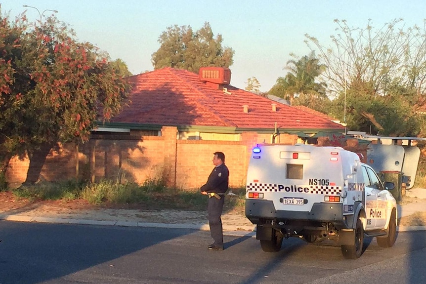 House on Linto Way, Alexander  Heights, where a man in his 20s was fatally stabbed.