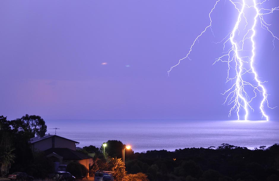 Lightning off Hallett Cove