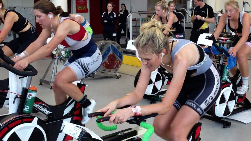 Cyclists at the AIS are experimenting with eating high levels of calcium-rich foods.