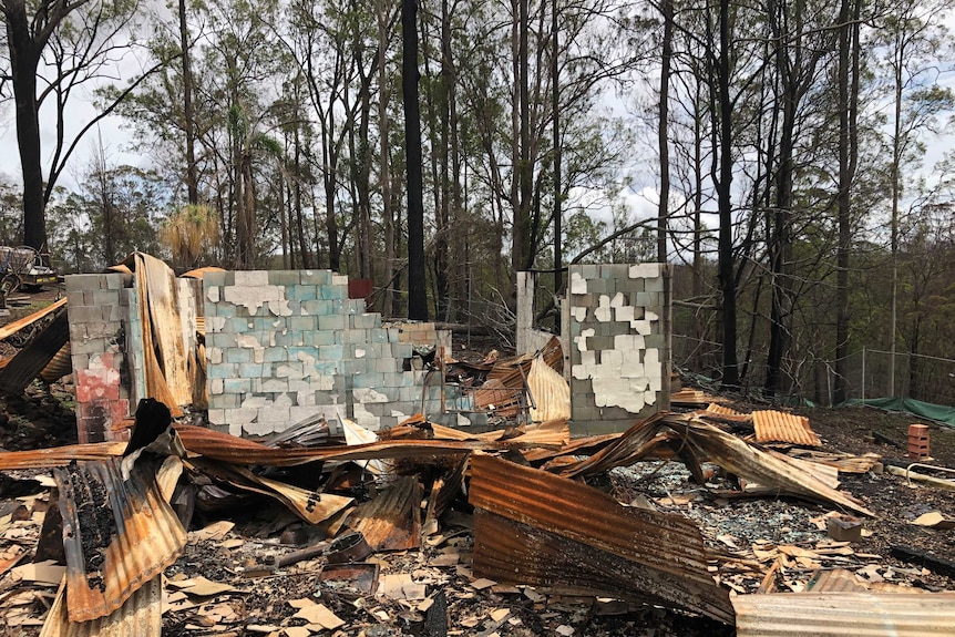 Peter Hassells house burnt down in the recent bushfires