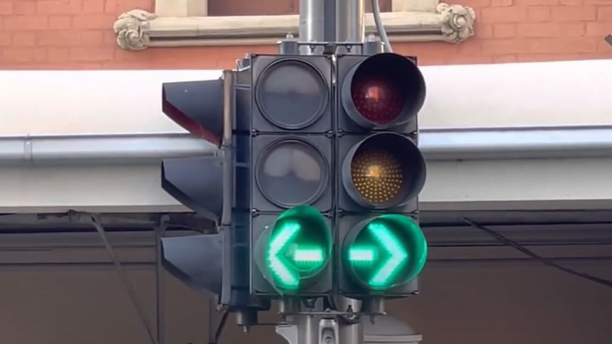 Traffic lights in Adelaide
