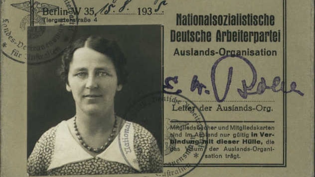 Else Frerck's  Nationalist Socialist German Worker's Party identification booklet, 1935-1937.