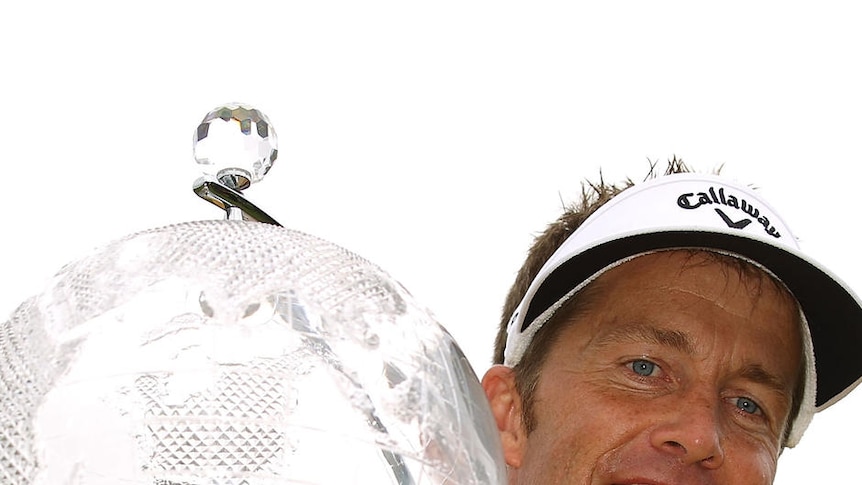 Appleby celebrates his first victory in Australia since the 2001 Australian Open.