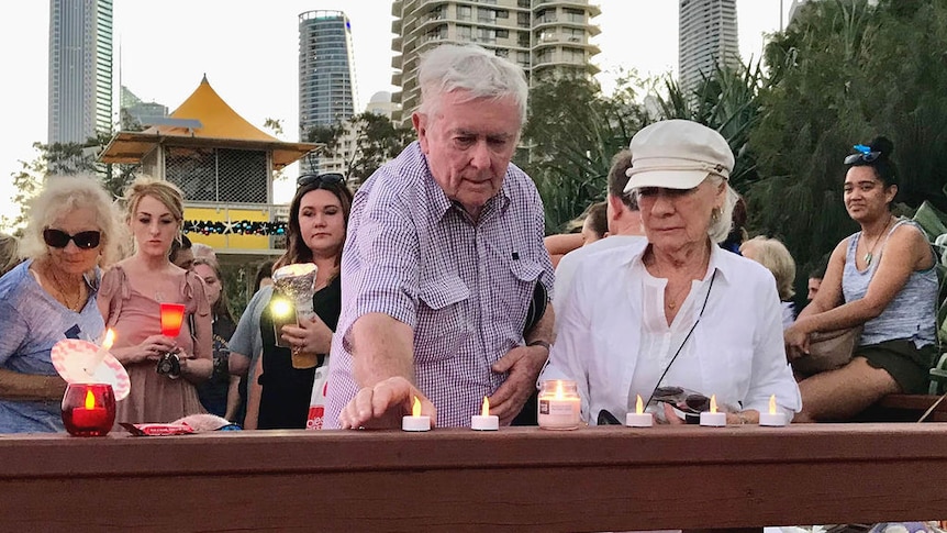 Baby girl remembered at beachfront vigil