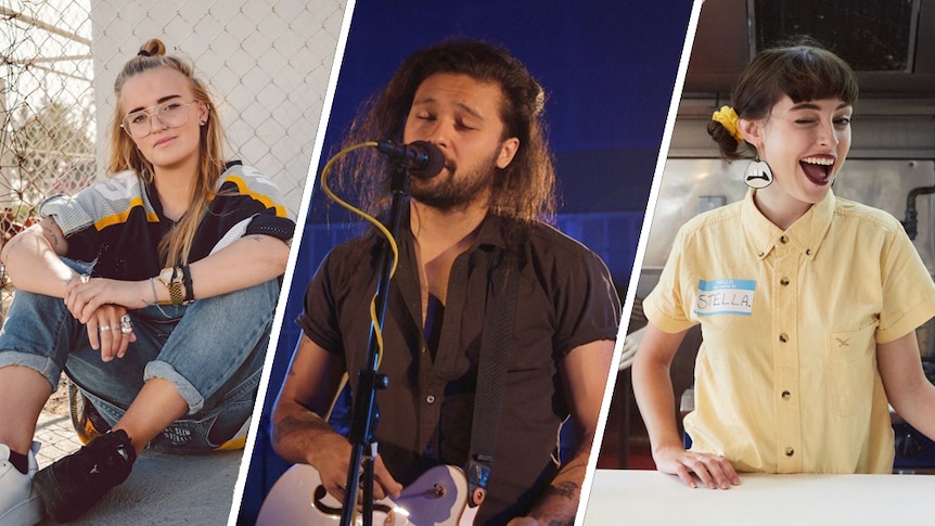 A composite of G Flip, Gang of Youths and Stella Donnelly, who are playing Secret Sounds' SXSW 2018 showcase