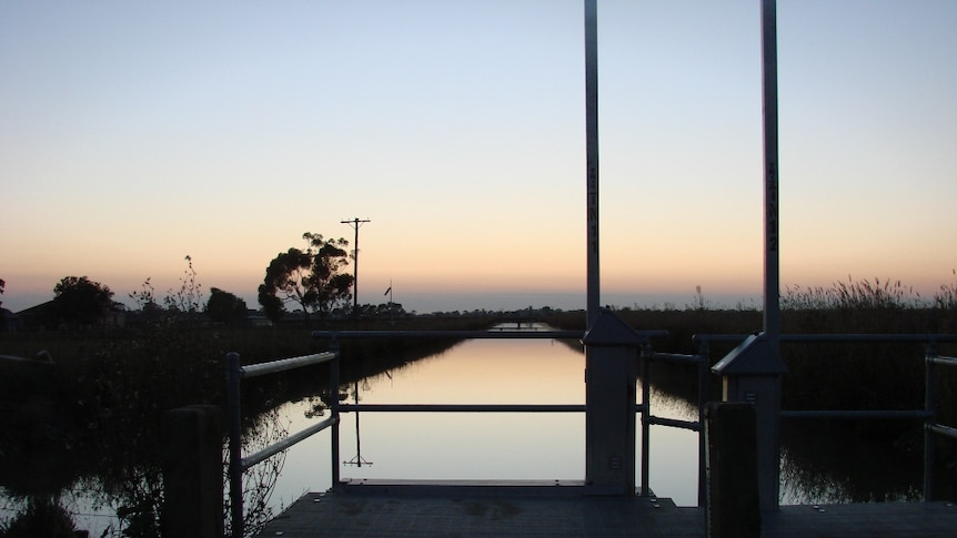 Irrigation infrastructure in northern Victoria.