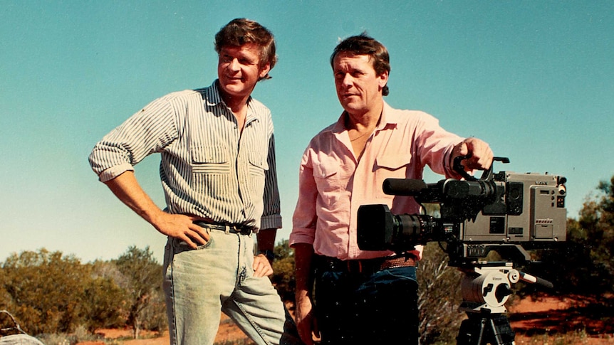 Mal and Mike Leyland in the Simpson Desert