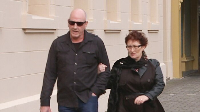 Liam Humbles' parents outside court