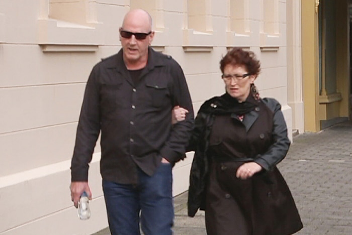 Liam Humbles' parents outside court