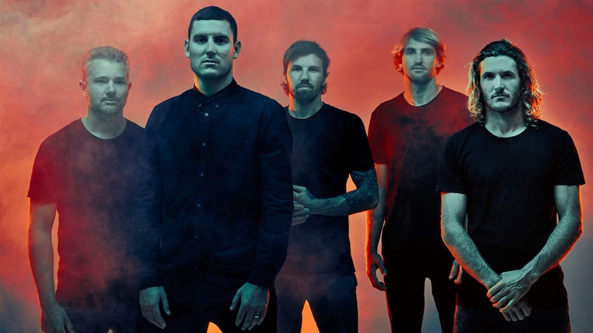 A 2018 press shot of Parkway Drive