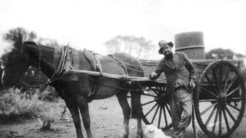 Historic picture of prospector George Robertson, taken in 1899.