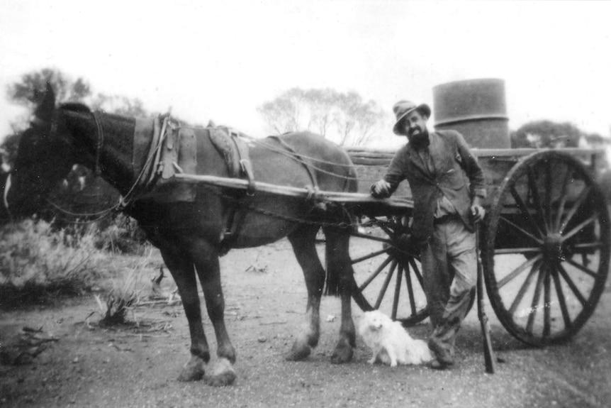Historic picture of prospector George Robertson, taken in 1899.