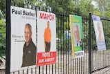Posters from the 2012 Palmerston Council election