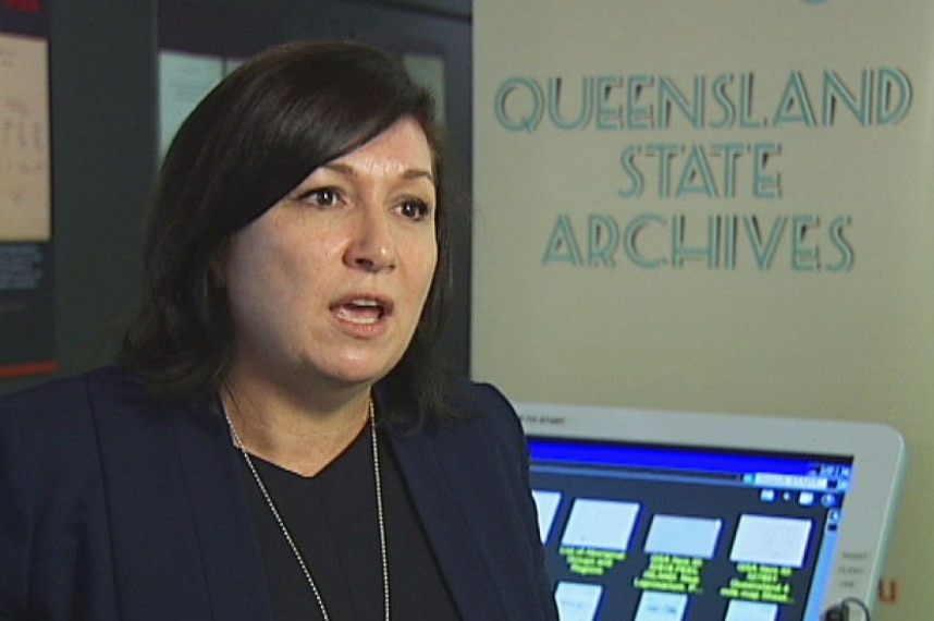 Qld Innovation Minister Leeanne Enoch at the State Archives in Brisbane