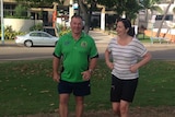 Labor candidate in Townsville Scott Stewart with Ms Palaszczuk in Townsville.