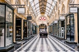 The Block Arcade in Melbourne with no people inside.