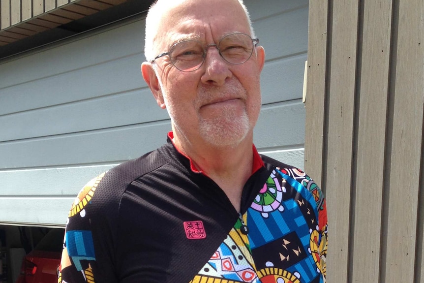 David Brand was cycling at Lochiel on the Far South Coast of NSW when he came off his bike following a road rage incident