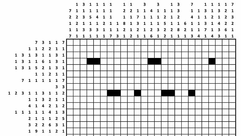 Grid shading puzzle by British spy agency GNHQ