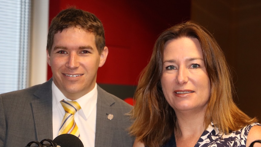 ACT Opposition Leader Alistair Coe and Deputy Chief Minister Yvette Berry