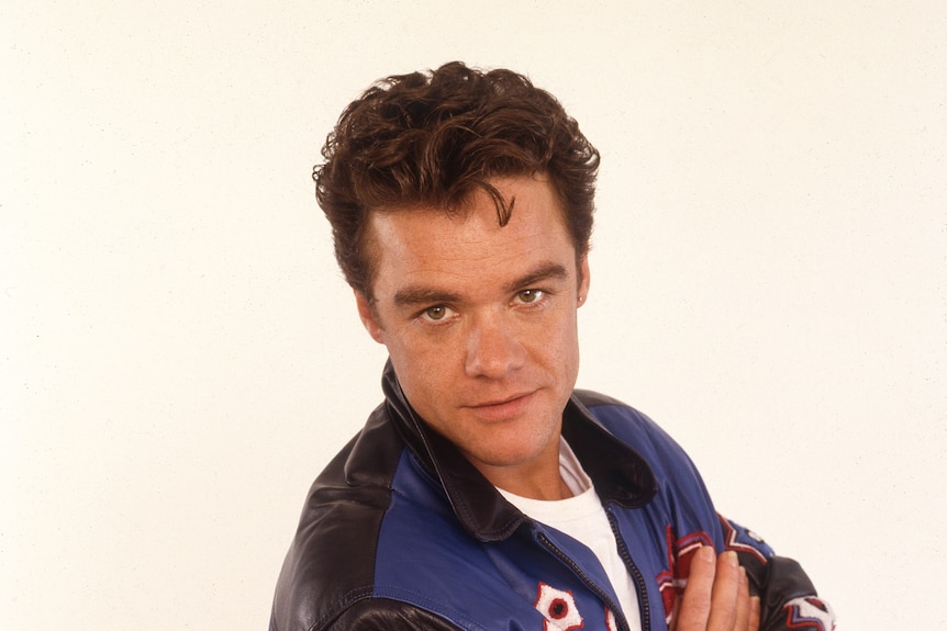 A studio portrait of actor and singer Stefan Dennis from 1988.