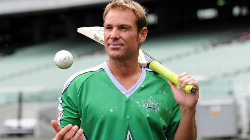 Game on: Warne will grace the MCG again on Saturday night.
