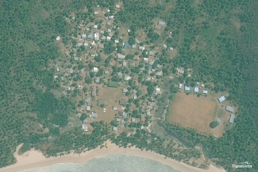 The village of Soso, in the Yasawa islands, before Cyclone Winston hit.