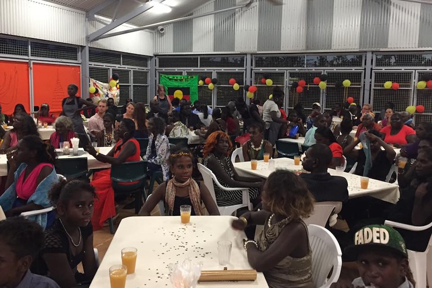 A full room for the NAIDOC ball in Ramingining