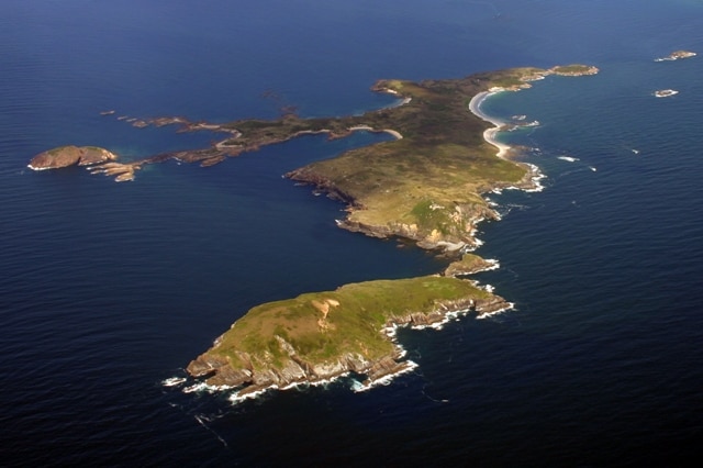 Broughton Island, located approx 8 nautical miles northeast of Port Stephens, part of the Myall Lakes National Park.