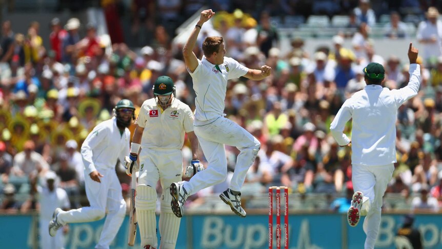 Morkel shows his delight