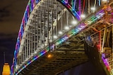Sydney Harbour Bridge bathed in rainbow light after Orlando shooting