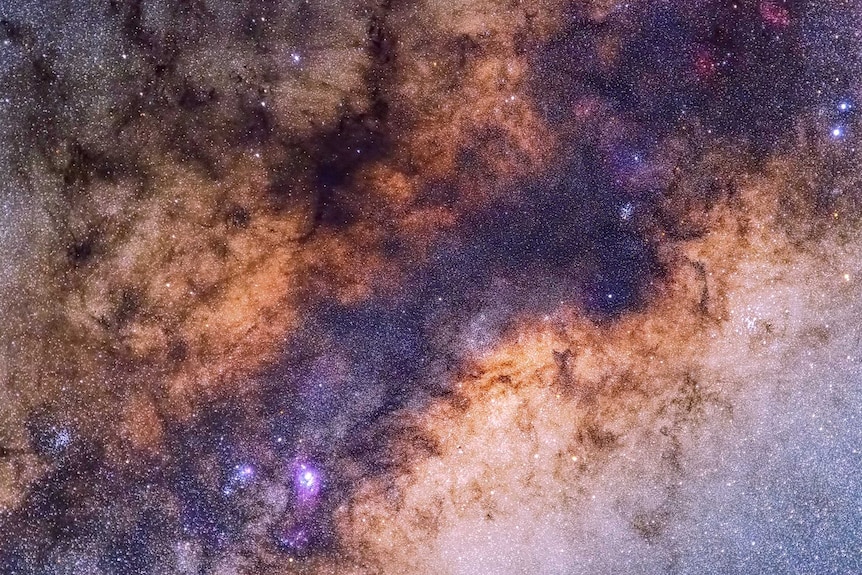 Close-up of the centre of the Milky Way