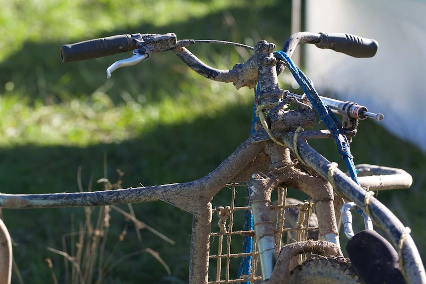 Trike with mud