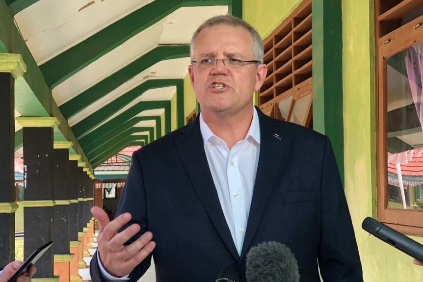 PM Morrison mengatakan, kesepakatan itu bukan tentang mengatasi kekuatan China.