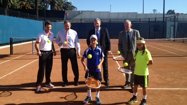 New clay tennis courts opened at Melbourne Park