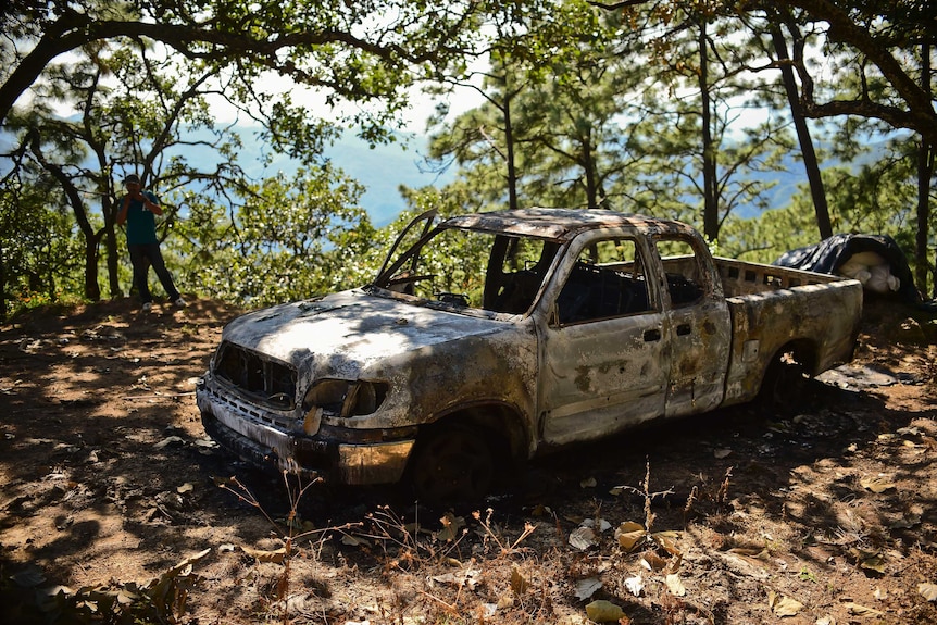 Truck destroyed in manhunt for El Chapo