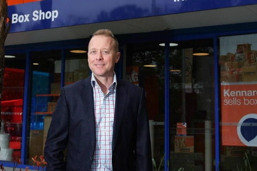 Storage king, Sam Kennard, standing outside one of his premises