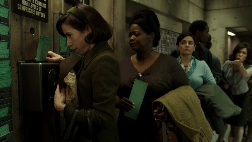 Sally Hawkins and Octavia Spencer in the film, The Shape of Water.