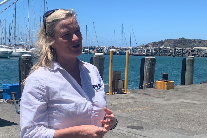 Tricia Beattie at the Coffs Harbour Marina