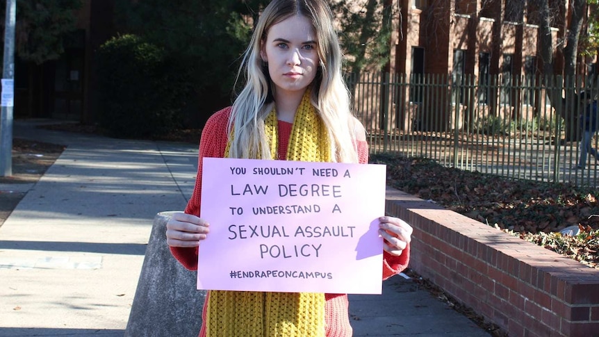 A student campaigns for action on campus sexual assault