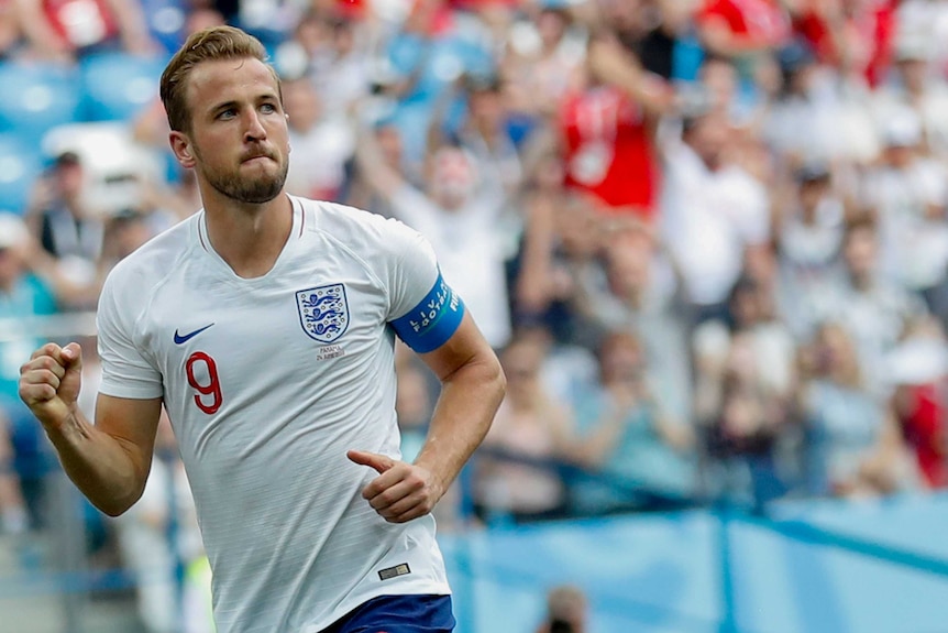 England's Harry Kane celebrates goal against Panama