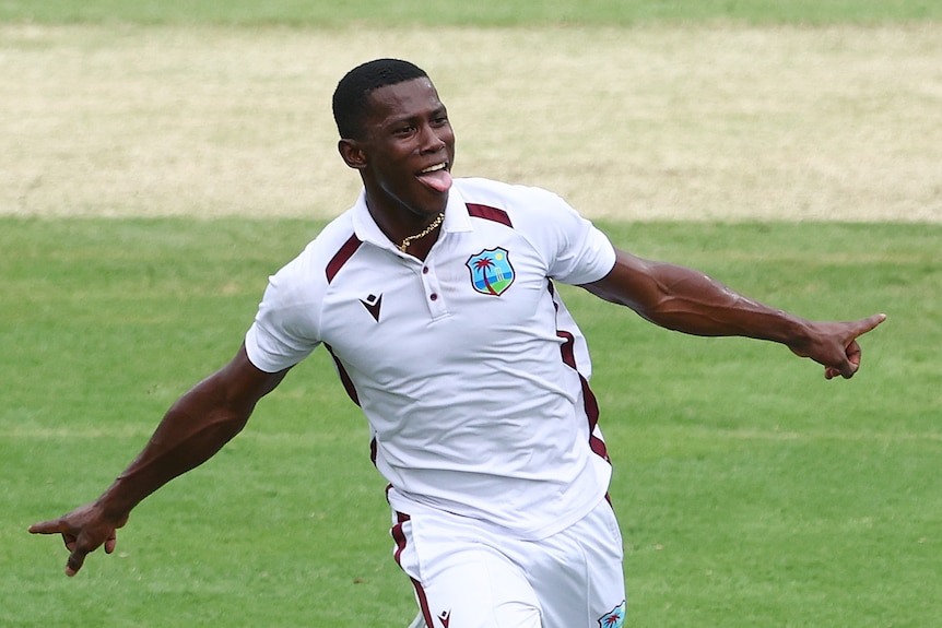 Shamar Joseph stuns as Windies  beat Aussies by eight runs at Gabba