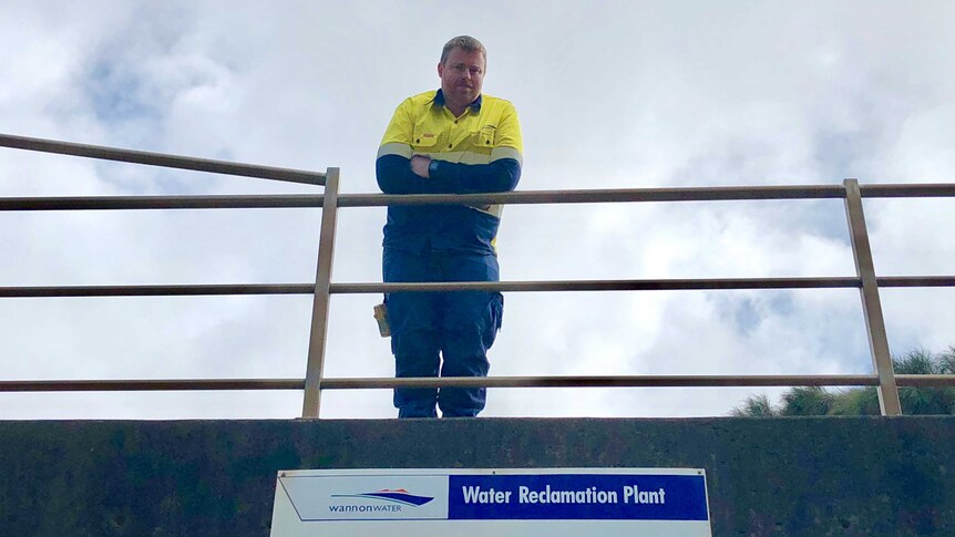 Wannon Water central operations team leader Ben Marsden at the Warrnambool treatment plant.