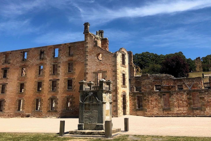 The ruins of a penitentiary which once housed convicts